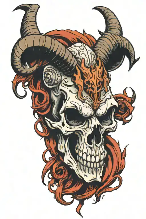 Baphomet Skull