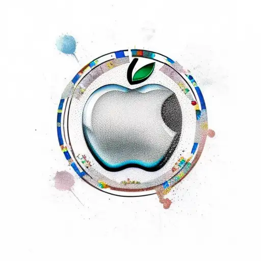 Apple With Crown And Text Maru