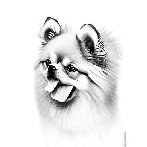 Pomerian Dog Like A Warriors King