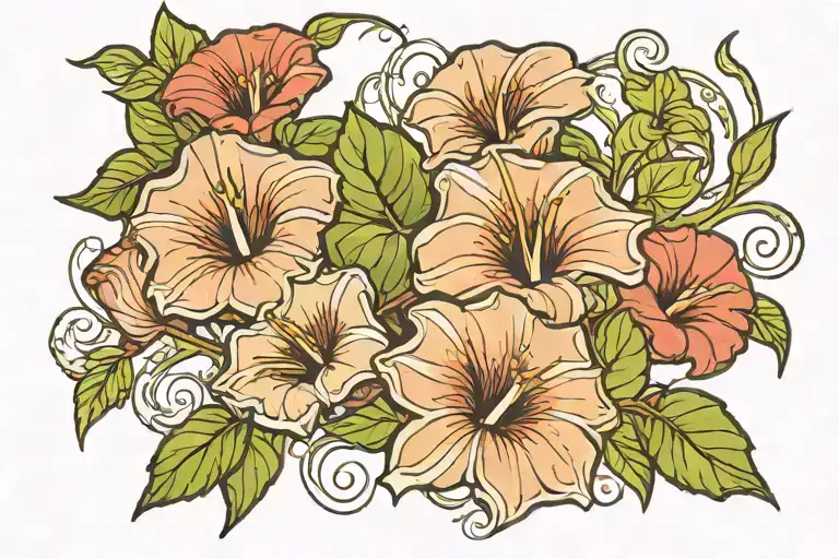 Line Of Morning Glory