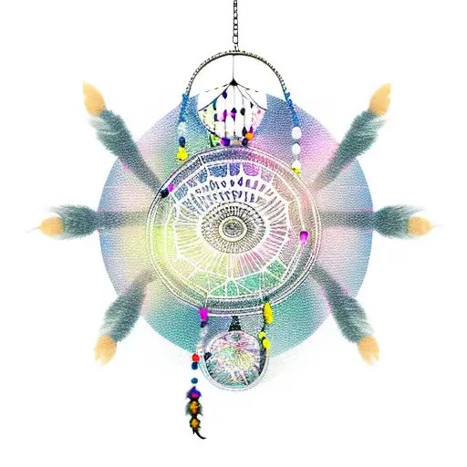 Dreamcatcher With Spider And Chains