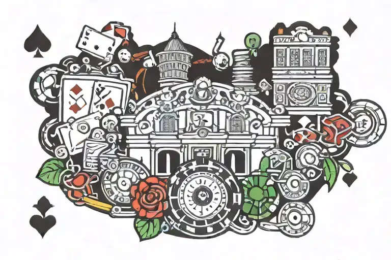 Casino Setting Surrounded