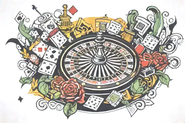 Casino Setting Surrounded