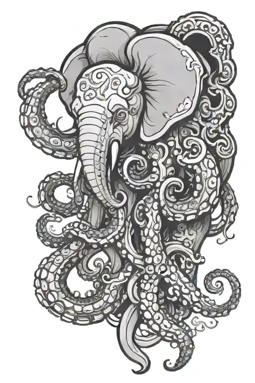 Octopus And Elephant