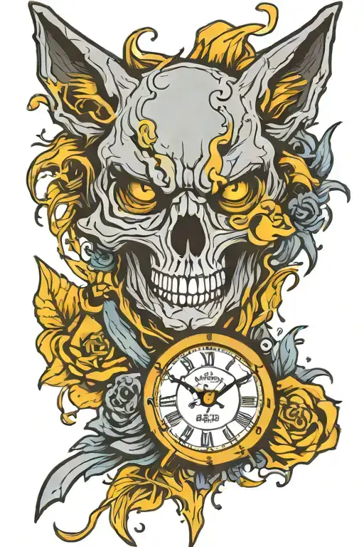 Skull Wolf Clock Hands