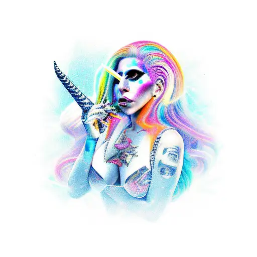 Lady Gaga In Space Vampire Unicorn