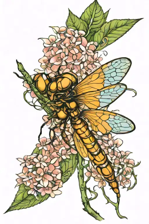 Hydrangea Dragonfly