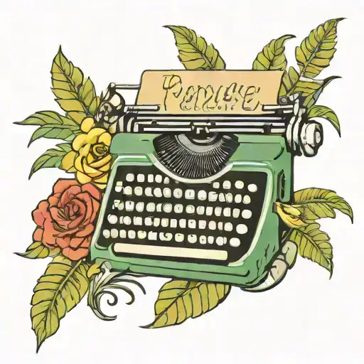 A Typewriter Keyboard With Keys Spelling Out The Word 'Paradise'