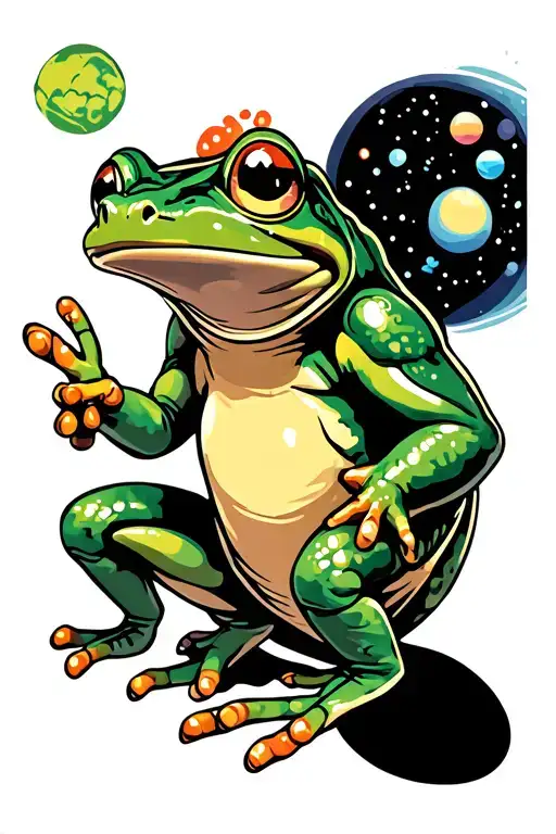 Frog And Space Ship