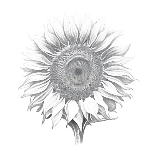 Sunflower With An R
