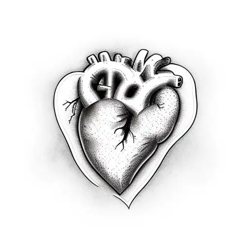 Heart Traditional Mexican Folk With Place To Enter Text