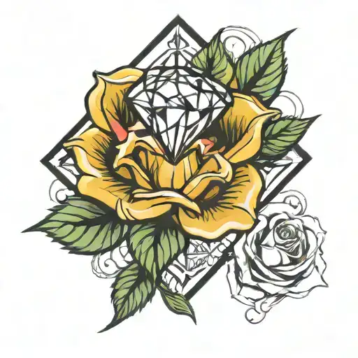 Diamond On Rose
