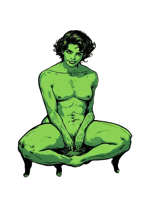 Pubic Are Tattoo Design For A Male Sissy