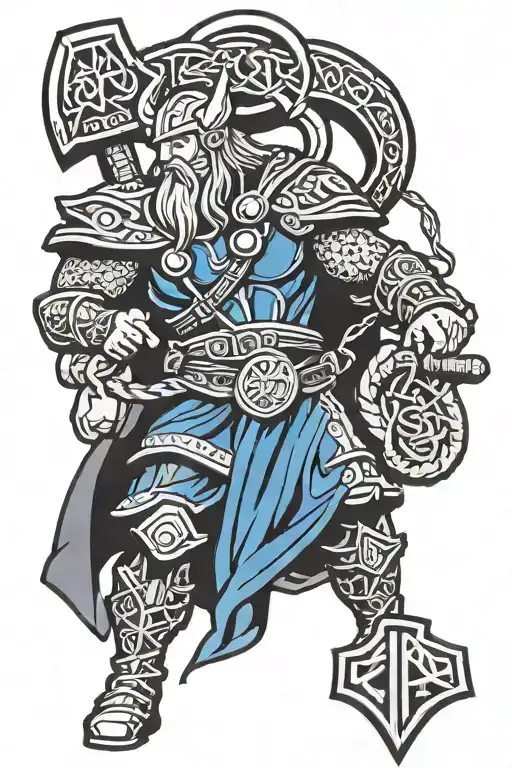 Viking Runes Thor Y Loki