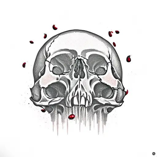 Pomegranate In The Form Of A Skull
