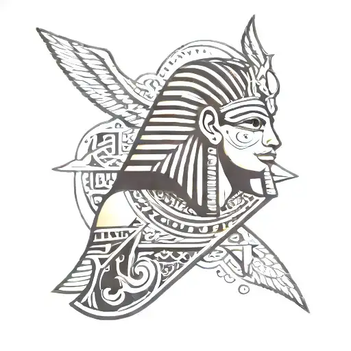 Egyptian Hieroglyphics Tattoo Sleeve