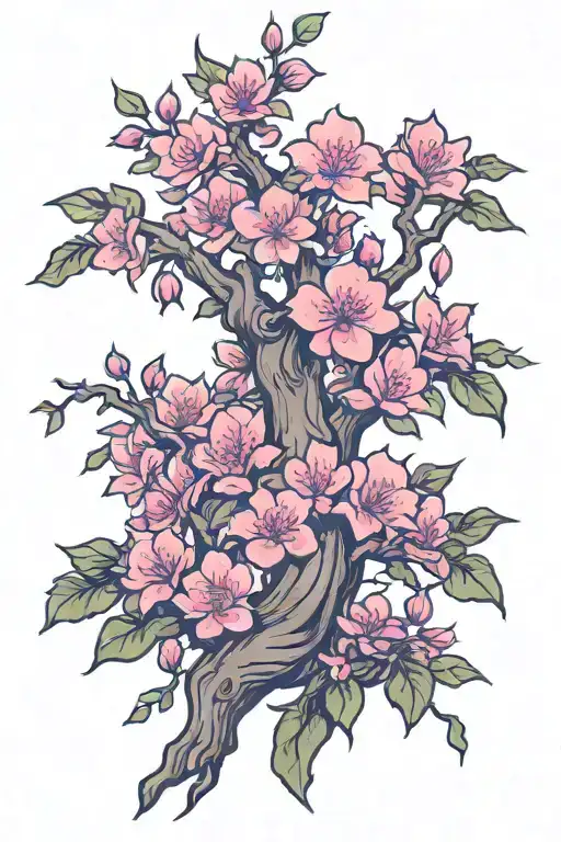 Tree With Pink Flowers