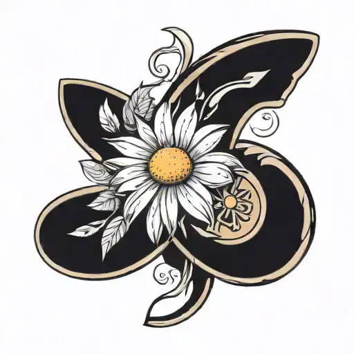 Daisy Flower And Horseshoe