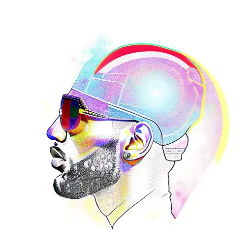 Psychedelic Lebron James Potrait