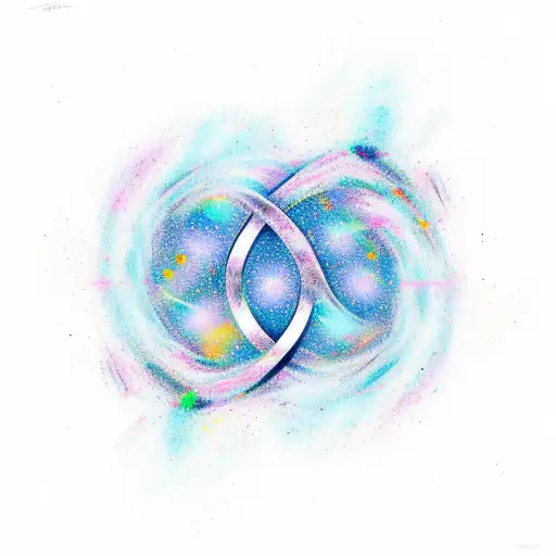 Shooting Star Forming An Infinity Symbol