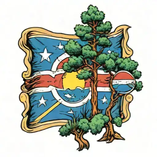 Colorado Flag Tennessee Flag Inside