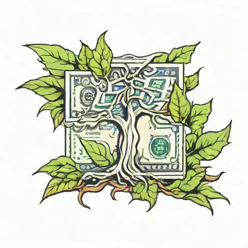 Tree With Money Instead Of Leaves