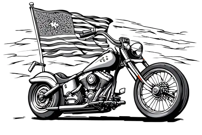 Motocycle Chopper With Freedom