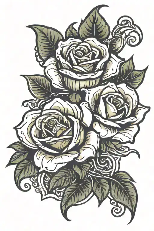 Roses With Lettering