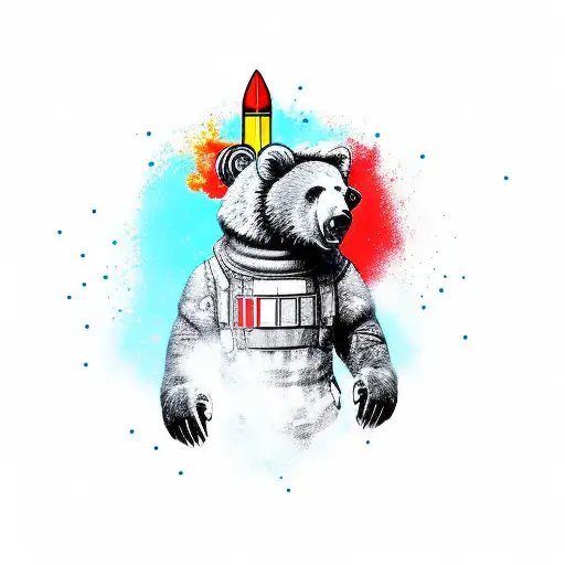 Soldier Bear With Rocket Luncher