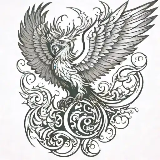 Phoenix Rising From The Ashes