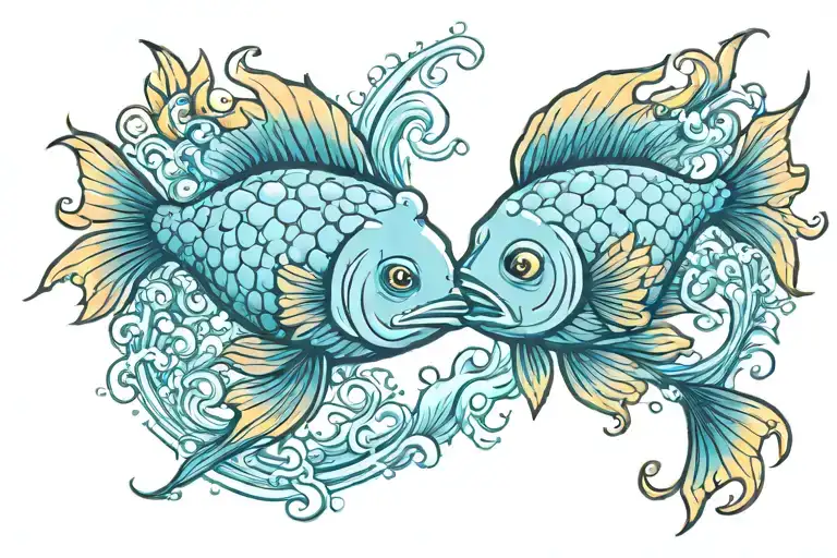 Pisces Fish Swimming