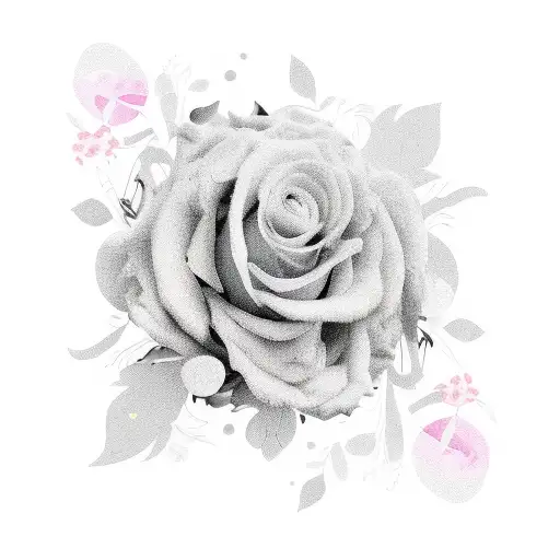 Pain Quote On A Floral Background