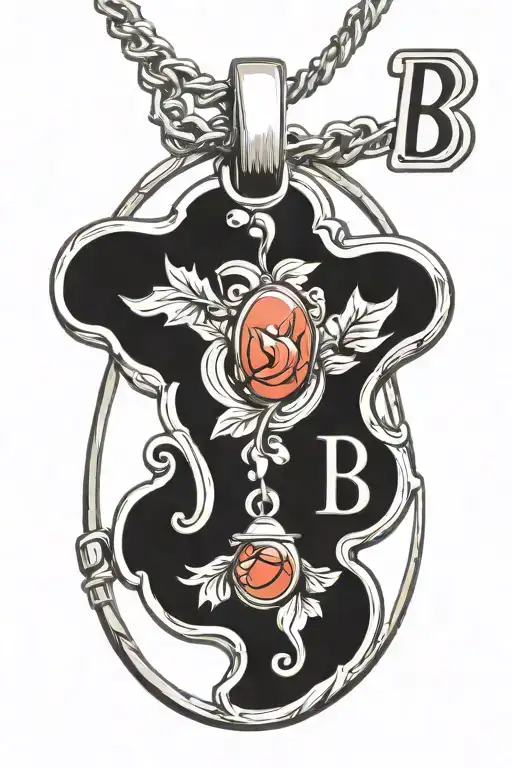 Dainty Oval Locket With Letter B