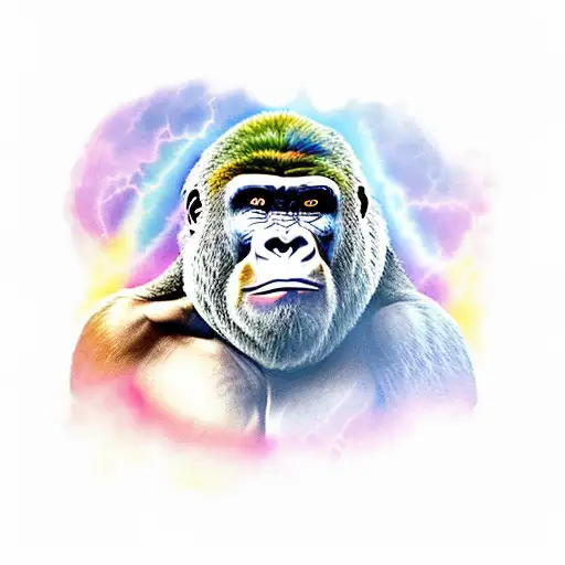 Gorilla Holding Hand Of God