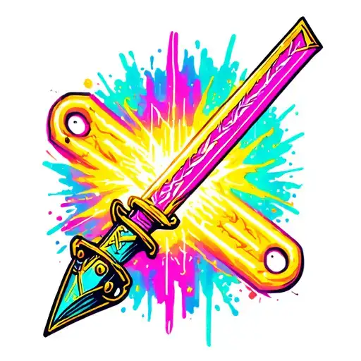 Neon Sword Emerging
