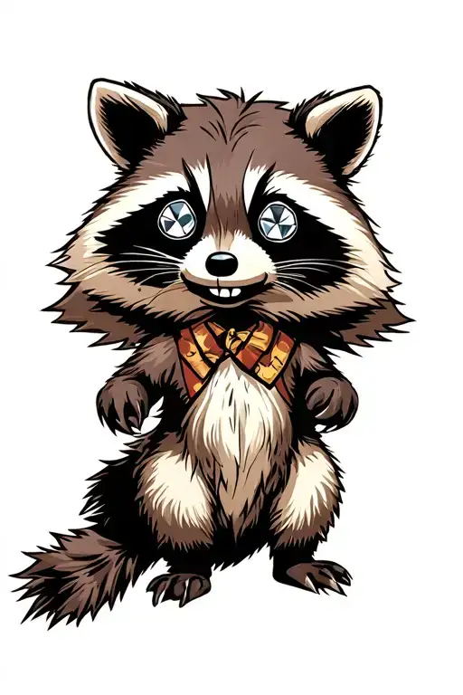 Raccoon Bandit With Diamond Eyes