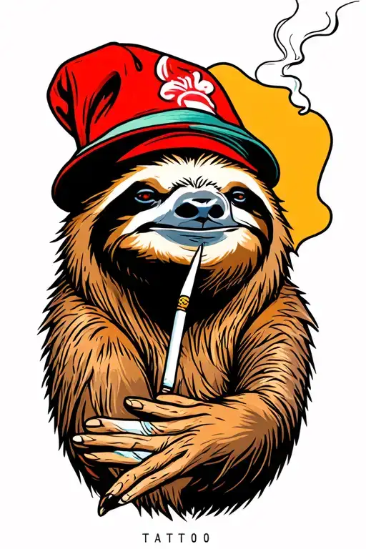 Sloth Smoking A Joint