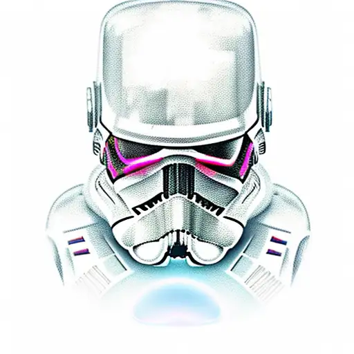 Cyberpunk Robotic Skull Star Wars Inspired