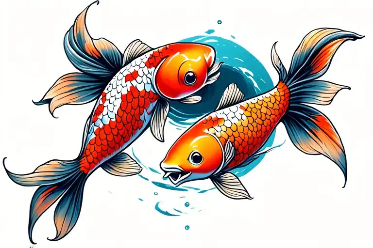 Koi Fish Yin Yang