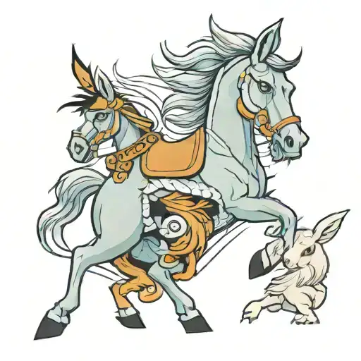 Horse And Rabbit
