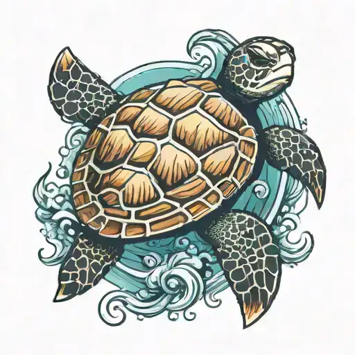Sea Turtle Sleeve
