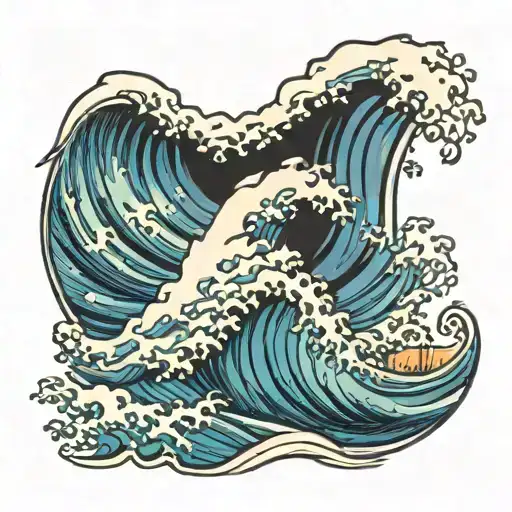 Beach Waves Crashing Ocean Waves