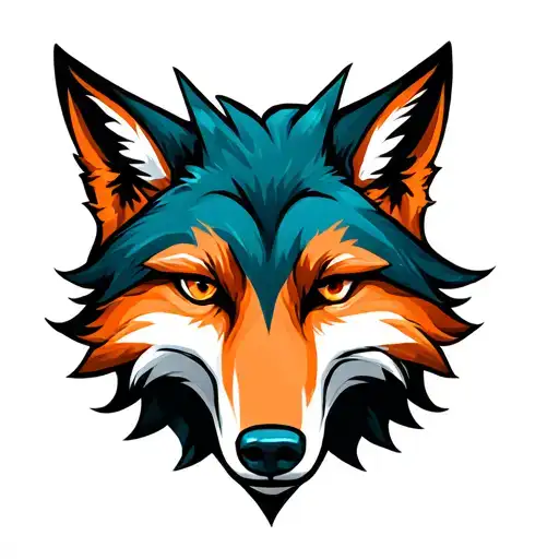 A Mix Of Fox And Wolf With Forest Shadows