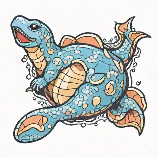 Pokemon Lapras Sleeping Peacefully Sleeping