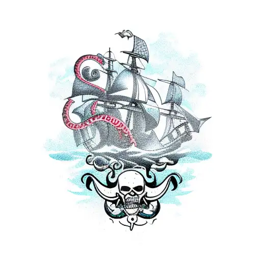Kraken Sinking Pirate Ship