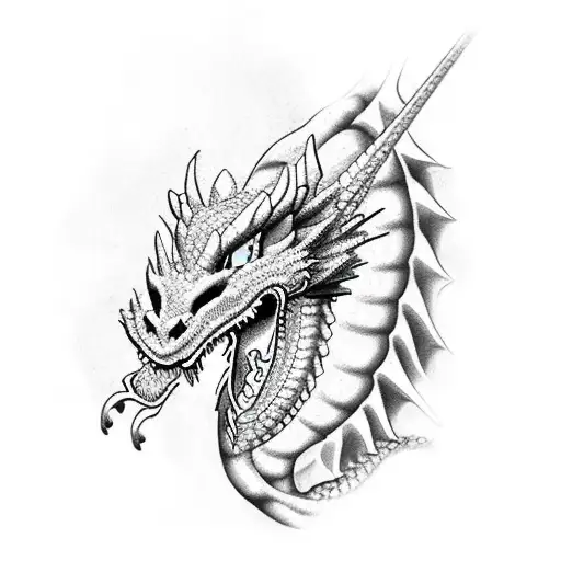 Dragon On Clavicule