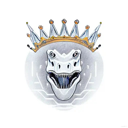 Dinosaur With Crown