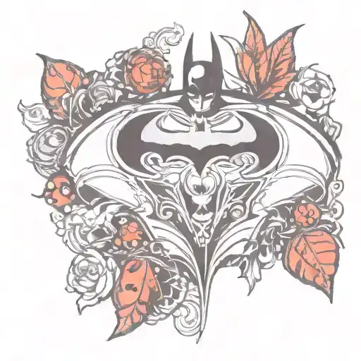 Batman Logo With Lady Bug Inspired