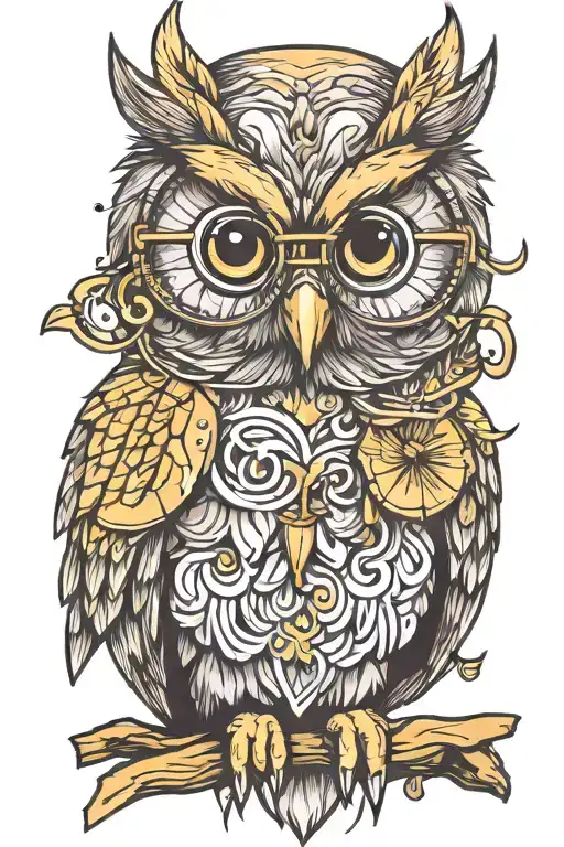 Owl With Glasses