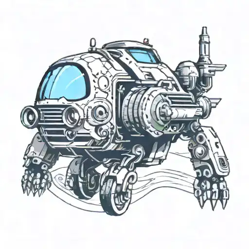 A Futuristic Tattoo Inspired By Fallout Games Series